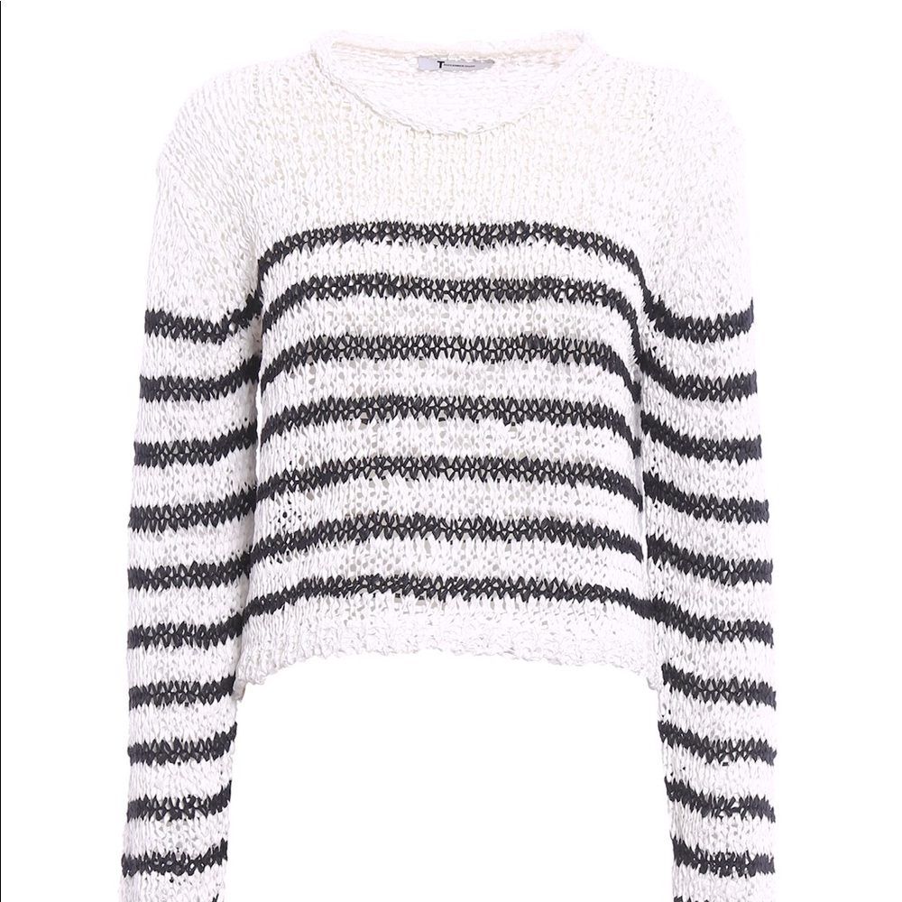 Alexander Wang cropped striped sweater